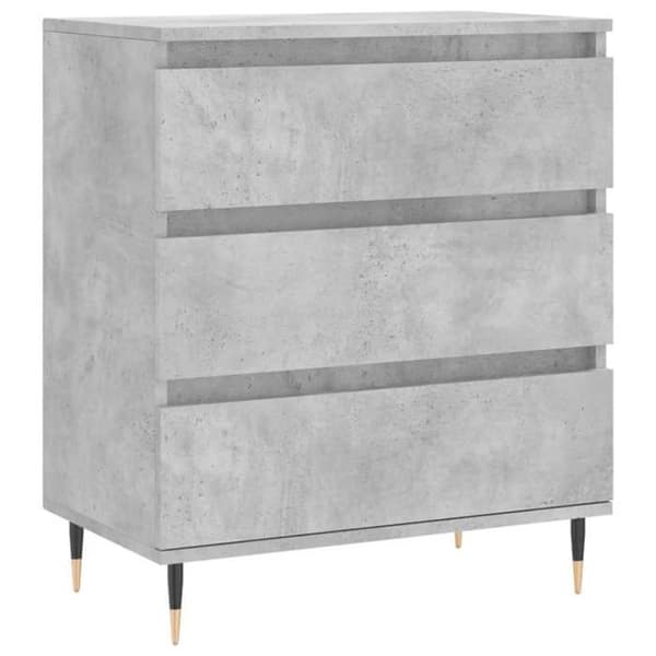 vidaXL Buffé Grå betong 60x35x70 cm Ingenjörsträ 827176