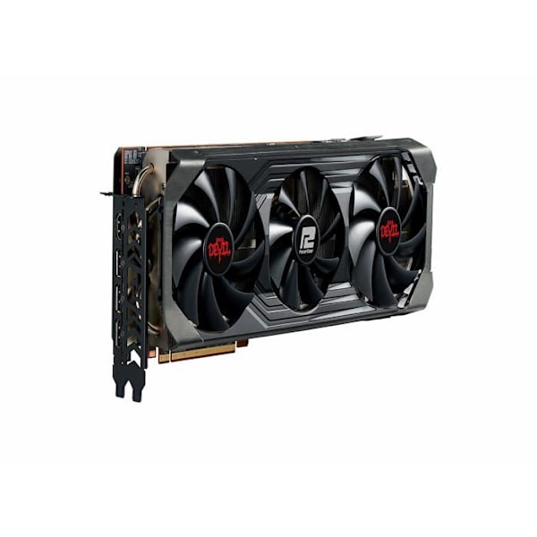 Powercolor - AXRX 6950XT 16GBD6-3DHE/OC - Red Devil AMD Radeon RX 6950 XT grafikkort med 16 GB GDDR6-minne