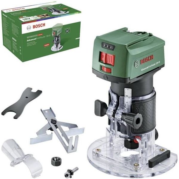 Batteridriven fräs - Bosch - 18V-8 - Kompakt - Lätt - Dammsugaradapter