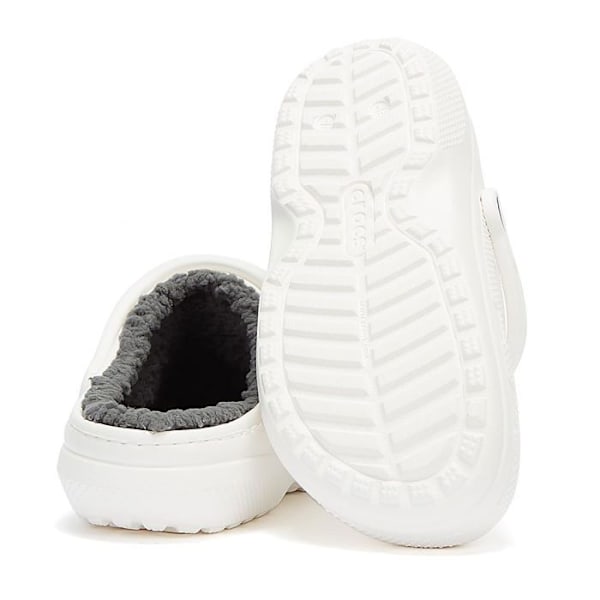 Sabots - Crocs - Klassisk fodrad - Varm foder - Svingbara hälremmar - Mjuk komfort Vit 36