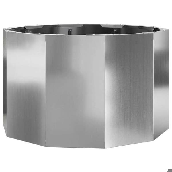 vidaXL Blomlåda Silver 60 x 60 x 35 cm Galvaniserat stål 883743