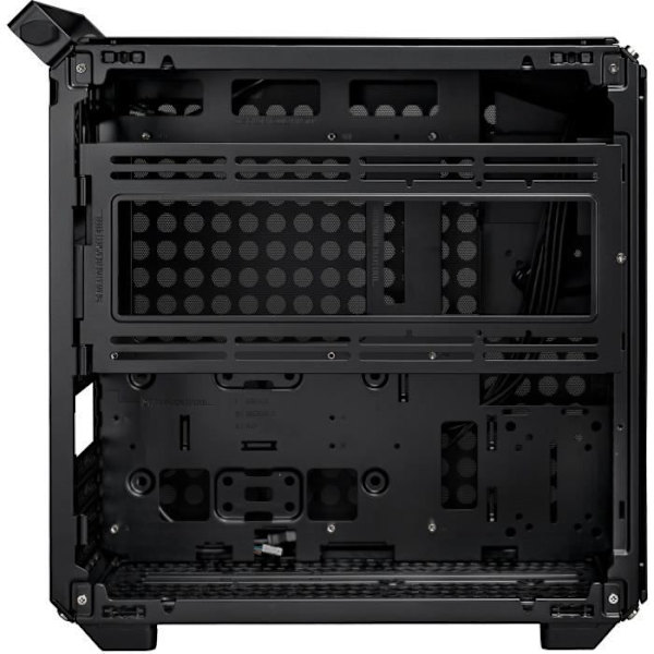 PC-fodral - COOLER MASTER - QUBE 500 Flatpack Black Edition, Midi Tower, Svart, ATX/SFX, 120 mm fläktar, 2,5"/3,5" HDD