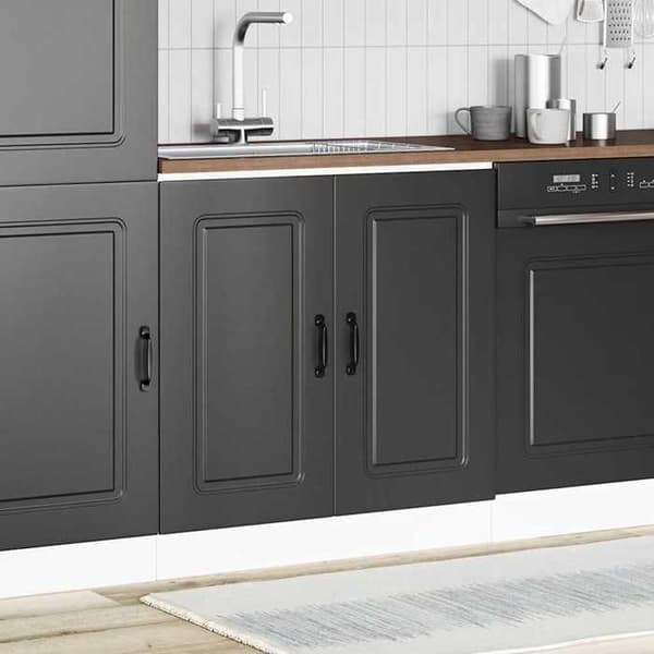 vidaXL Underskåp för diskho Kalmar svart 80x46x81,5 cm ingenjörsträ 853448