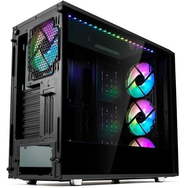 FRACTAL DESIGN PC CASE Define S2 Vision - Vision RGB Blackout - Svart - Härdat glas - ATX-format (FD-CA-DEF-S2V-RGB-BKO-TGD)