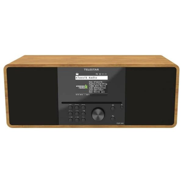 Telestar TOP 300 Trä Radio-CD-spelare Internet, DAB+, FM USB, WiFi, internetradio, DAB+, CD, Bluetooth, AUX