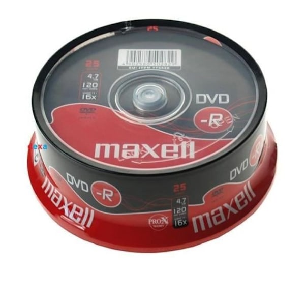 Maxell - DVD-R 16x 4,7 GB (25) - Spindel