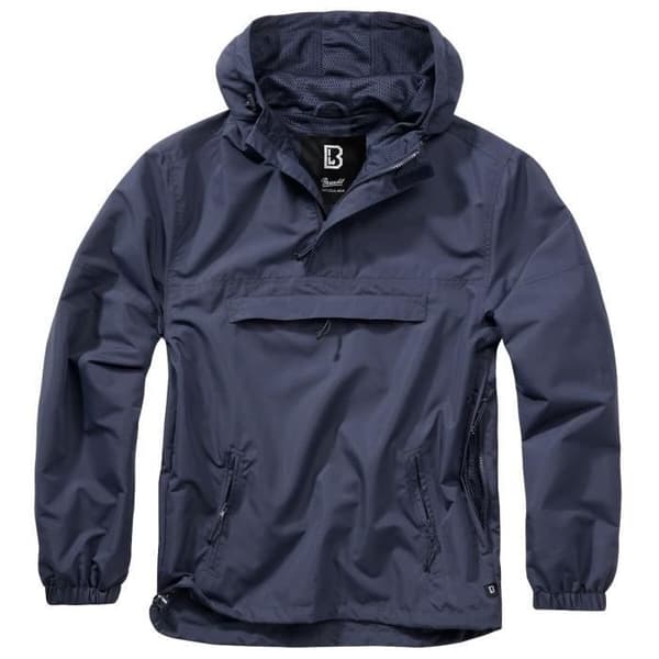 Lätt vindjacka herr BRANDIT marin - 100% polyester, multisport Marin XXXXL