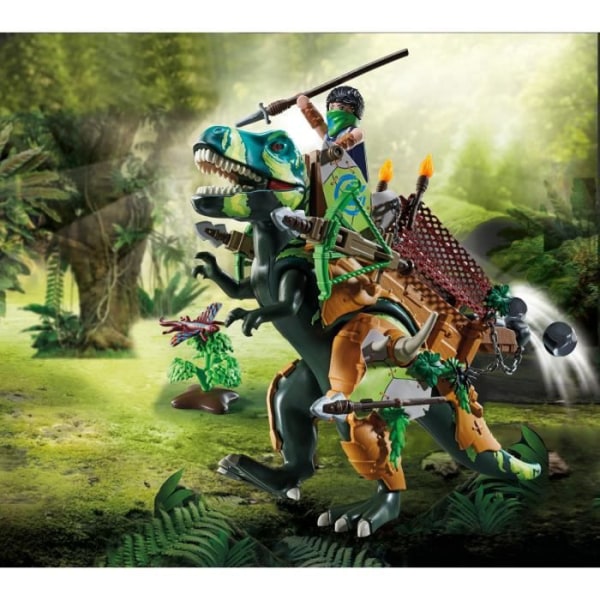 PLAYMOBIL - Dino Rise - Tyrannosaurus och soldat - Flerfärgad - 83 stycken