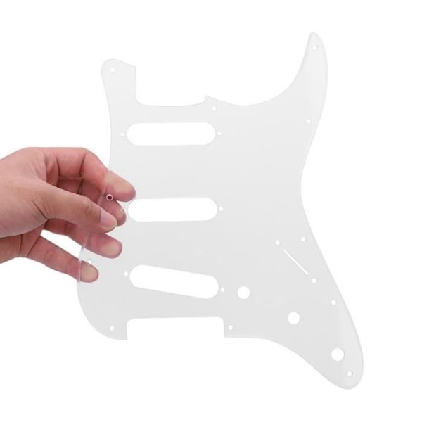 Cent 12 hål transparent akryl pickguard med skruvar för elektrisk gitarr av ST-stil