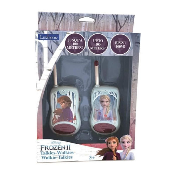 Frysta Walkie-Talkies - LEXIBOOK - 100 m räckvidd - Utomhus - Barn Svart
