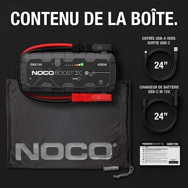 Noco - Boost X Lithium Starting Aid GBX155 4250A