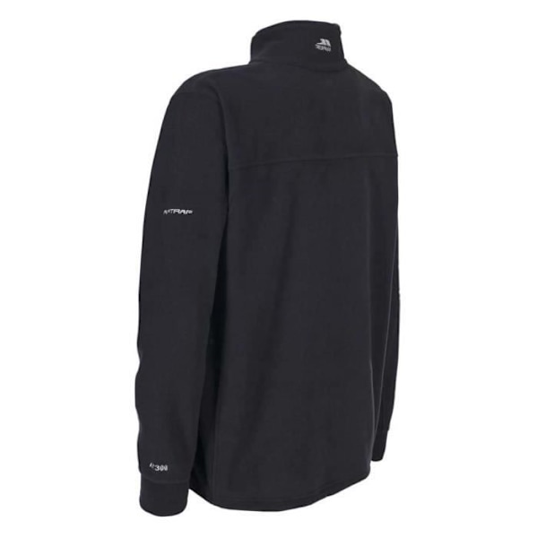 Fleecejacka - Trespass - Bernal Fleece At300 - Svart - Långärmad - Andningsbar Svart XL