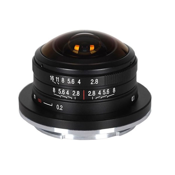 Laowa objektiv 4 mm f/2,8 cirkulär fisheye kompatibel med Fuji X