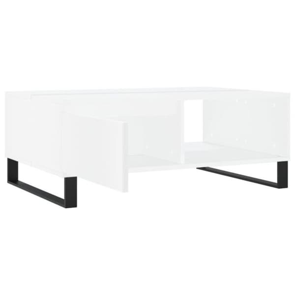 vidaXL Soffbord Vit 90x60x35 cm Konstruerat trä 827068 Vit
