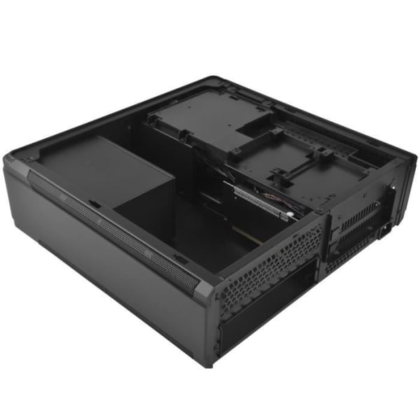 SilverStone SST-FTZ01B-E - Fortress High End Mini-ITX Gaming PC-fodral, ATX PSU som tillval, svart
