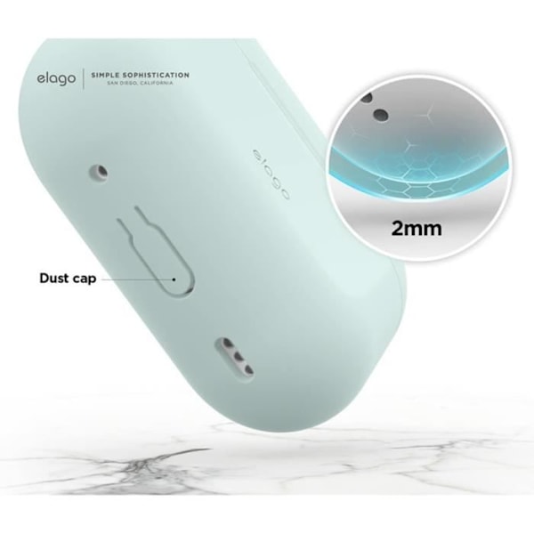 Silikonskal Elago för AirPods Pro 2 Mintgrön