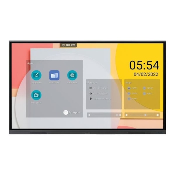 LED-bakgrundsbelyst LCD plattskärm med pekskärm (multi-touch) - Sharp NEC Display Solutions - Sharp PN-L752B L2B Series -