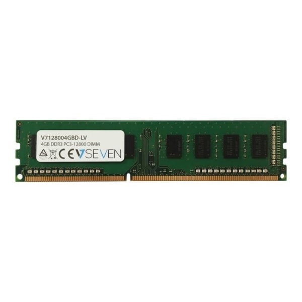 V7 RAM-modul - 4 GB DDR3-1600/PC3L-12800 - CL11 - 1,35 V - Icke-ECC - Obuffrad - 240 nålar