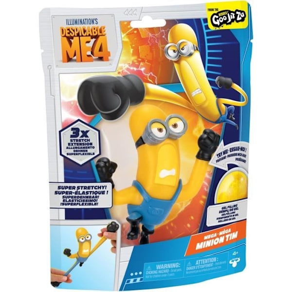 Figurin - Goo Jit Zu - Tim 13cm - Despicable Me 4 Gul