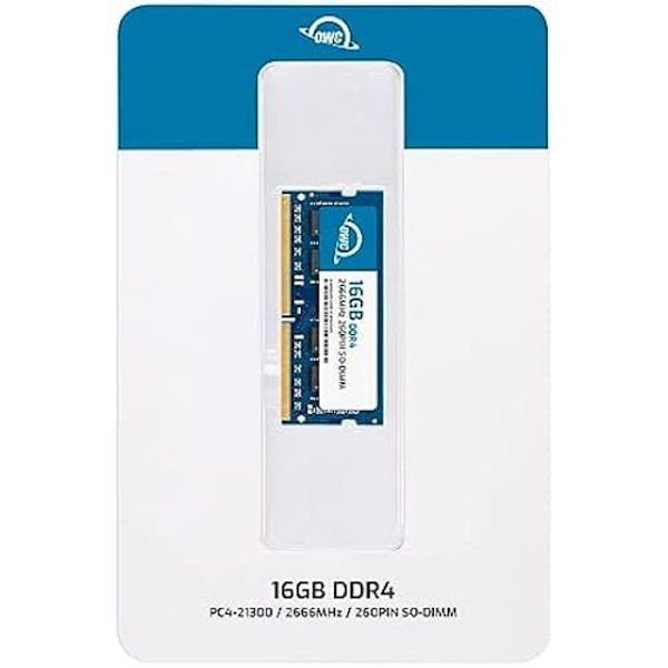 RAM-minne So-DIMM - OWC - 16 GB - DDR4 2666MHz - Kompatibel med iMac 2019-2020 - Livstidsgaranti