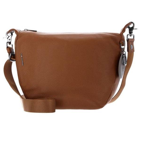 Axelväska med axelrem - MANDARINA DUCK - Mellow Leather Crossover - Äkta läder - Brun - 30x28x11 cm kastanj