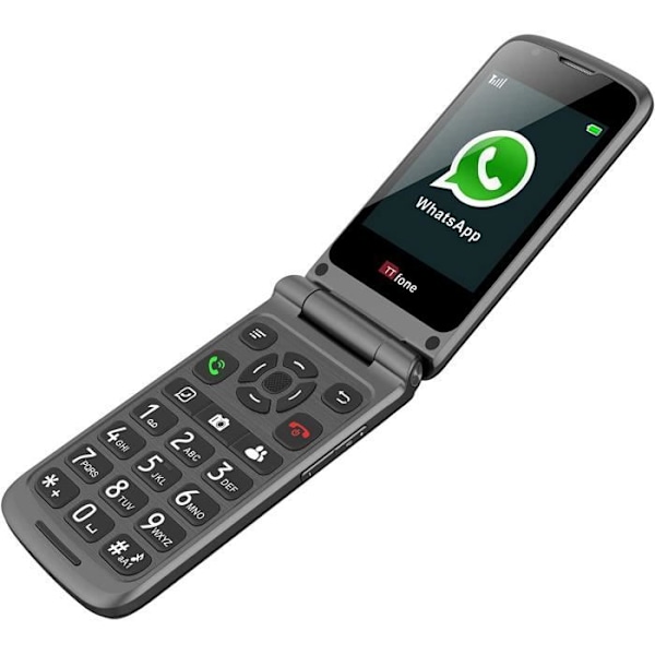 TTfone Titan TT950 Whatsapp 3G Pekskärm Senior Mobiltelefon Vänd stor knapp