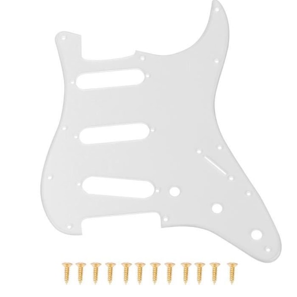 Cent 12 hål transparent akryl pickguard med skruvar för elektrisk gitarr av ST-stil