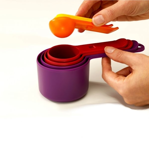 Köksmåttset - Joseph Joseph - Nest Measure - 8 skedar - Flerfärgad - Plastik Flerfärgad (lila, röd, rosa, gul)