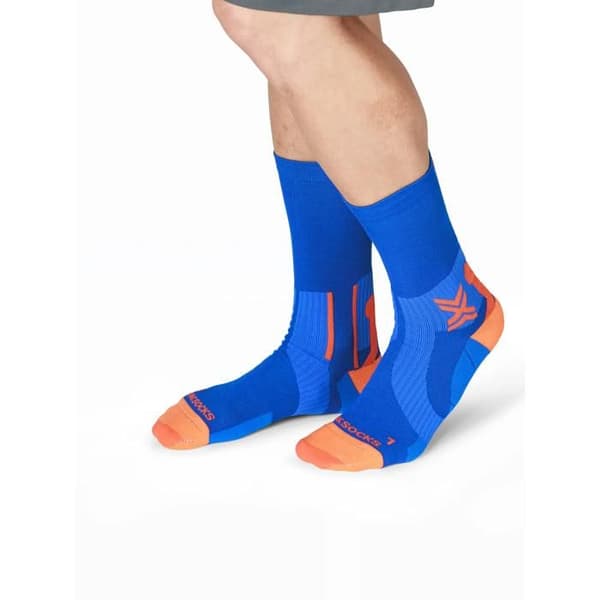 X-Socks Preform Warm Crew löparstrumpor två gånger blå/orange 42/44