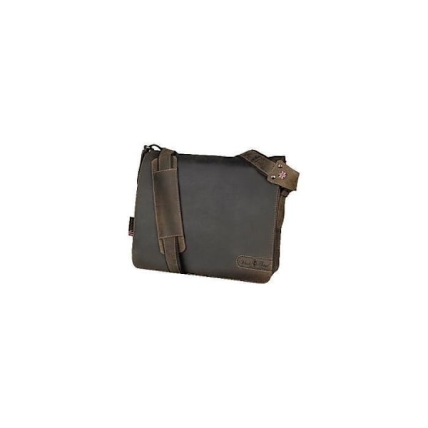Axelväska i äkta läder - JUSCHA Pride & Soul 47138 - Brun - Mått: l 37 x h 33 x d 13 cm kastanj