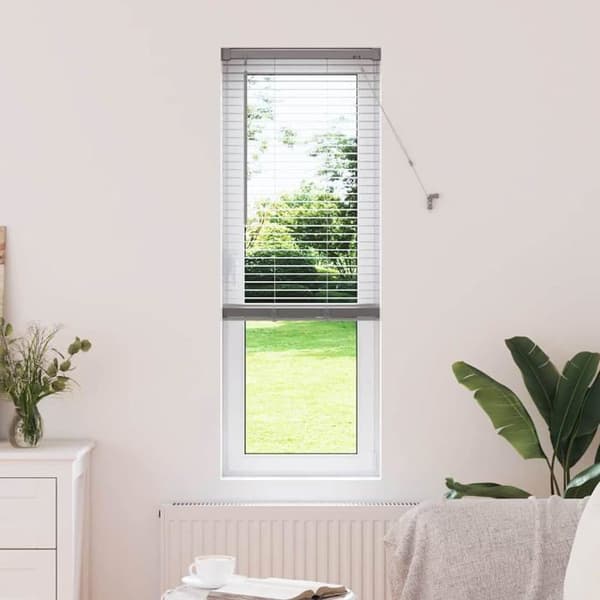 Venezianiska aluminiumshutter - vidaXL - Silver - 50x175 cm - Matt finish - Manuell drift - Utomhusmontering Silver
