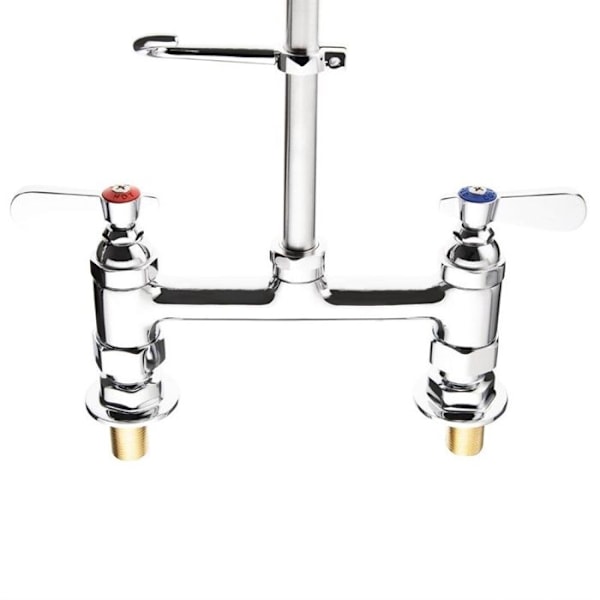 Dubbel duschblandare - VOGUE - Briljant - Rostfritt stål - 2 hål - Lämplig för dusch - 610mm