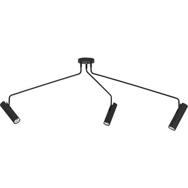 Plafondslampa - NOWODVORSKI - Eye Super Black - 3x35W GU10 - Lackad stål - Modern design