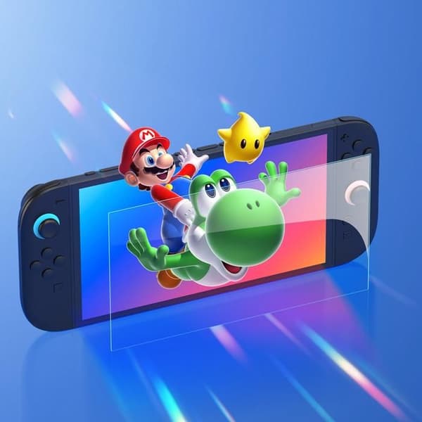Dux Ducis HD härdat glas med installationsram för Nintendo Switch 2 - Svart