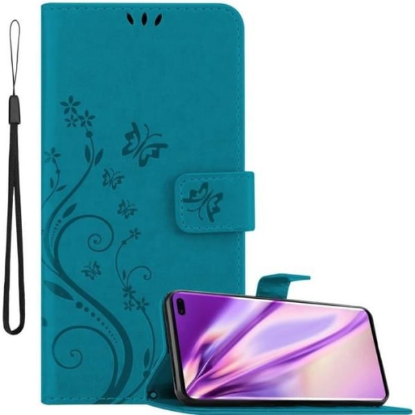 Cadorabo Fodral till Samsung Galaxy S10 PLUS i blått - blommönster