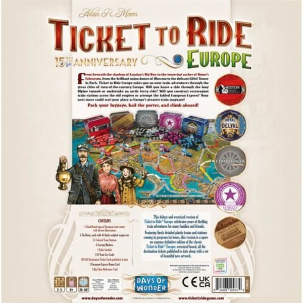 Ticket to Ride Europe 15th Anniversary Edition [] Ltd Ed, Table Top Game, Boa
