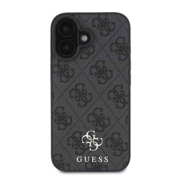 Coque pour iPhone 16 - Guess Hardcase 4G Classic MagSafe (GUHMP16SP4SM4MK) - Noir svart