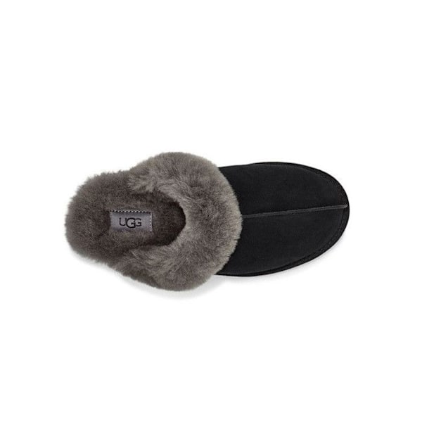 Chausson - UGG - SCUFFETTE II - Läder i mocka - Innersula i fårskinn - Gummisula Mörkgrå 38