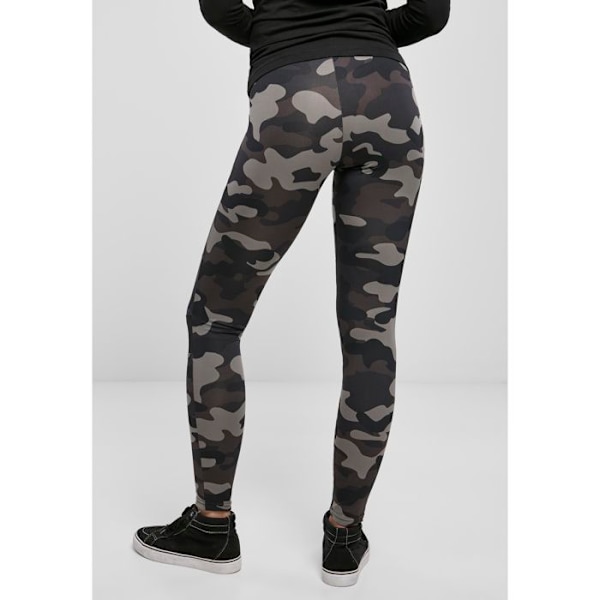 Leggings dam - Urban Classics - Camo Tech - Svart - Mesh-inlägg - Hög midja svart/svart M
