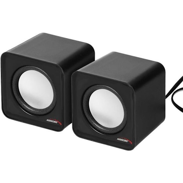 Datorhögtalare Högtalare Audiocore AC870B 6W USB svart svart