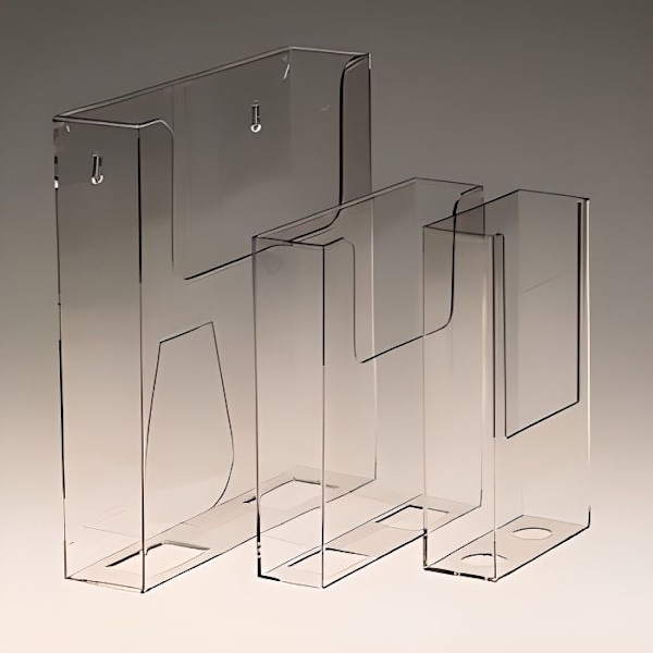 Porte brochures A4 - DEFLECTO - Transparent - Väggmonterade - Praktisk - Elegant design Transparent