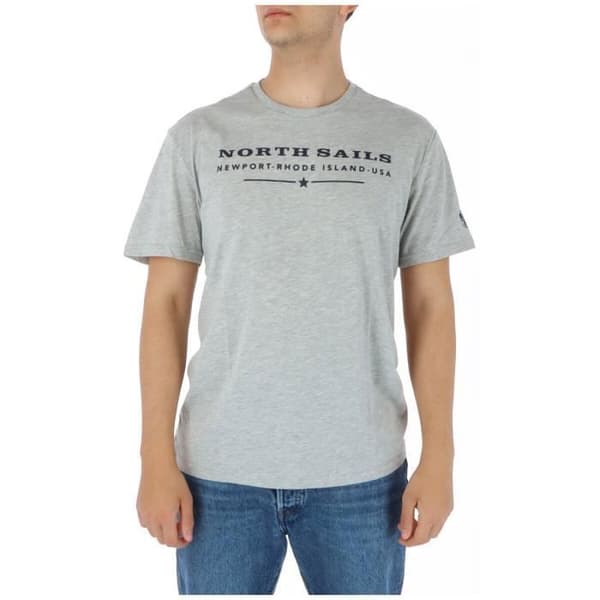 NORTH SAILS T-shirt Herr Grå Bomull GR77996 Grå M