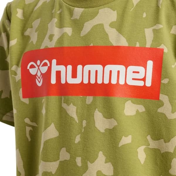 T-shirt barn Hummel Rush Aop - grön grön 5 år