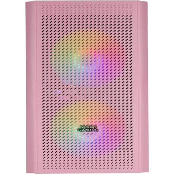 Mikro ATX PC-chassi - Mars Gaming - MC300 Rosa - Härdat Glas - 3 FRGB-fläktar - Total-Mesh Rosa