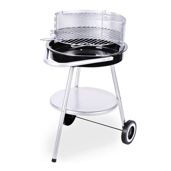 BBQ Grill för trädgård i förkromad kol 47 x 75 cm KO-C83000450 silver-
