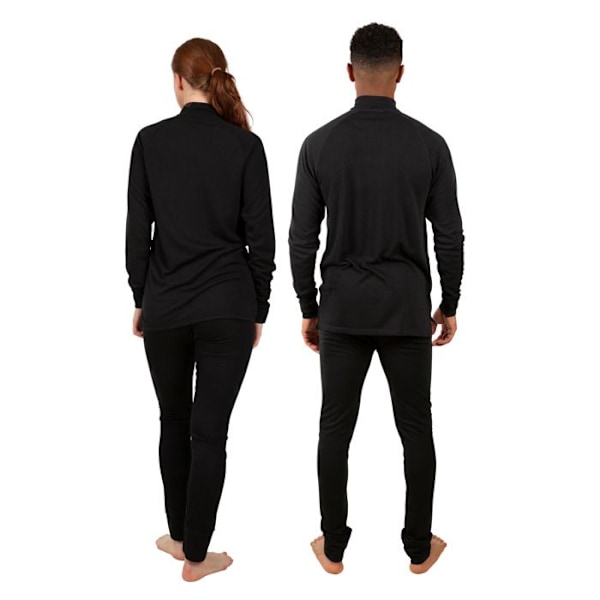 Termisk set - Trespass - Unite360 - Långa ärmar - 100% polyester - Unisex svart x XXL