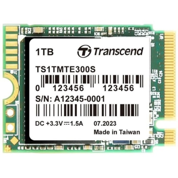 TRANSCEND TS1TMTE300S INTERN SSD M.2 2230 NVME PCIE GEN3 X4 1