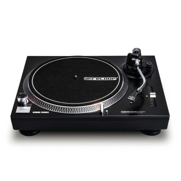 Reloop RP-2000 MK2, Direktdriven DJ skivspelare, 33 1-3,45, -8 - 8%, 0,15%, 50 dB, 1 kilogram per centimeter