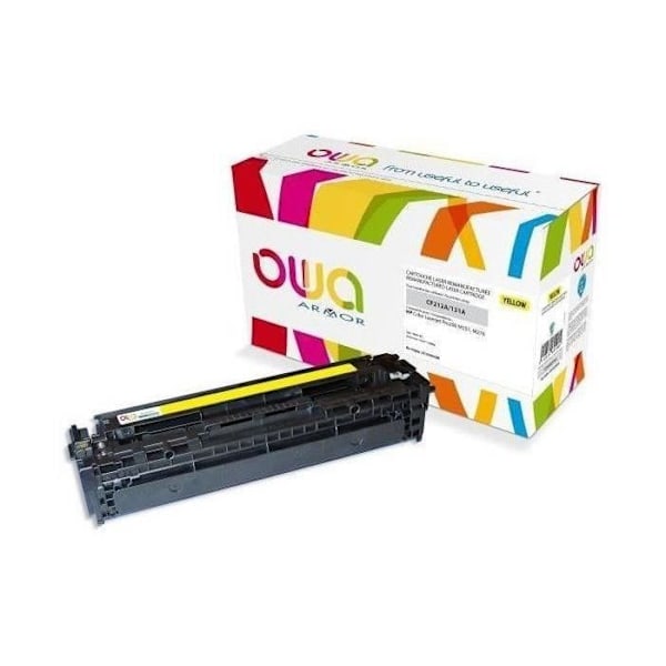 ARMOR OWA Gul tonerkassett för HP LaserJet Pro 200 M251n, 200 M251nw, MFP M276n, MFP M276nw