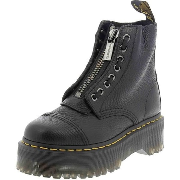 Boots Plattform Sinclair - DR MARTENS - Läder Svart - 8 öglor - Gummisula - Unisex Svart 36